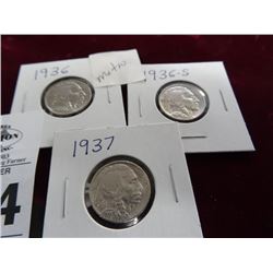 Lot of Buffalo Nickels