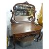 Image 1 : Carved Mahogany Ball-In-Claw Vanity Desk