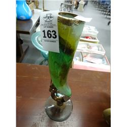 Artist Signed Art Glass Vase - No Shipping