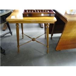 Scalloped Edge 4 Leg Lamp Table