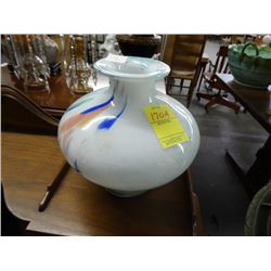 Hand Blown Art Glass Vase - No Shipping