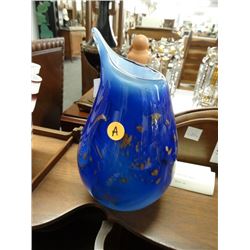 Hand Blown Art Glass Vase - No Shipping