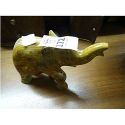 Onyx Elephant Figure