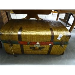 Wicker Steamer Trunk