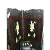 Image 1 : Ornate Carved Geisha In Relief 2 Panel Screen