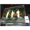 Image 2 : Oriental Nesting Table Set w/Shadow Box Geisha (3)