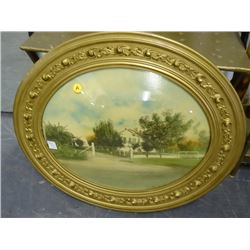 Oval Framed "Family Farm"