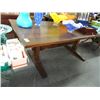 Image 1 : Large Mahogany Harvest Dining Table