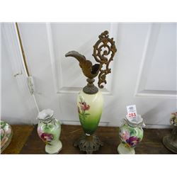 Hand Painted Cast Accent Pitcher/Vase