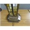 Image 2 : Leaded Stained Glass Style Table Lamp