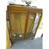 Image 1 : Mahogany Glass 2 Door Cupboard