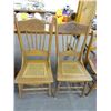 Image 1 : 2 Oak Pressback Chairs - 2 Times the Money