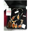 Image 1 : Baltic Amber Necklace, Pendants (3), Earrings Set
