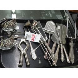 Lot of Sterling and Plate Flatware - Sterling Pieces shown together seperately