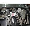 Image 1 : Lot of Sterling and Plate Flatware - Sterling Pieces shown together seperately