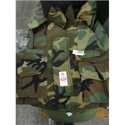 Camo Bullet Proof Vest & Fatigues
