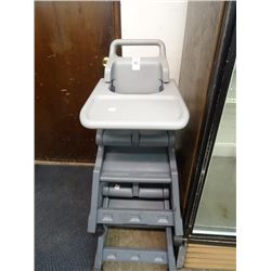 2 Molded Plastic Rolling High Chair - 2 Times the Money