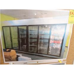 2002 SE 8' x 16' 6-Glass Door Front Merchandiser Walk-In Cooler