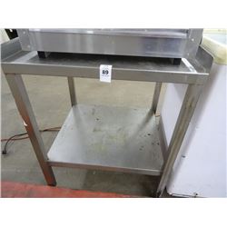 S/S 2' Equipment Stand w/Undershelf