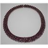 Image 2 : STERLING SILVER RUBY NECKLACE