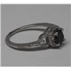 Image 2 : 14KT GOLD BLACK DIAMOND 0.82CT & WHITE DIAMOND