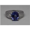 Image 1 : 14KT GOLD TANZANITE & DIAMOND RING