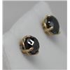 Image 2 : 14KT GOL BLACK DIAMOND 1.63CT EARRINGS