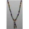 Image 2 : STERLING SILVER GEMSTONE NECKLACE & EARRING