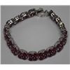 Image 2 : STERLING SILVER RUBY BRACELET