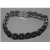 Image 2 : STERLING SILVER SAPHIRE 9.6CT BRACELET.