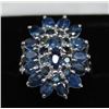 Image 1 : STERLING SILVER SAPPHIRE 2.2CT RING.