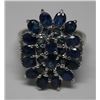 Image 2 : STERLING SILVER SAPPHIRE 2.2CT RING.