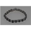 Image 2 : STERLING SILVER SAPPHIRE 5.2CT BRACELET.