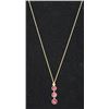 Image 1 : 14KT GOLD RUBY 7.15CT PENDANT NECKLACE.