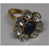 Image 2 : STERLING SILVER GOLD PLATED SAPPHIRE 3.5CT &