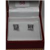 Image 1 : 10KT GOLD DIAMOND 0.12CT EARRINGS.