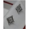 Image 2 : 10KT GOLD DIAMOND 0.12CT EARRINGS.