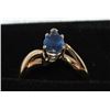Image 2 : 14KT GOLD SAPPHIRE 0.75 RING. SUGGESTED