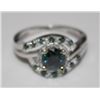 Image 1 : 14KT GOLD DIAMOND 0.9CT, 0.24CT & 0.05CT RING.