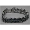 Image 2 : STERLING SILVER SAPPHIRE 8CT BRACELET.
