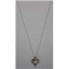 Image 1 : 10KT GOLD DIAMOND PENDANT NECKLACE.