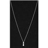 Image 1 : 14KT GOLD DIAMOND 0.2CT PENDANT NECKLACE.