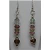 Image 3 : STERLING SILVER GEMSTONE NECKLACE & EARRING SET.
