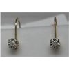 Image 1 : 14KT GOLD DIAMOND EARRINGS.