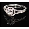Image 3 : #6 14K GOLD DIAMOND 0.25CT AND 0.25CT RING