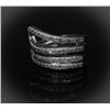 Image 2 : STERLING SILVER DIAMOND 0.5CT RING