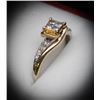 Image 3 : 10K GOLD DIAMOND 0.15CT AND 0.1CT RING