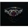 Image 2 : #22 14k GOLD PINK SAPPHIRE 0.76CT & DIAMOND 0.26CT RING