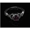 Image 3 : #22 14k GOLD PINK SAPPHIRE 0.76CT & DIAMOND 0.26CT RING