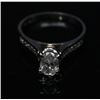 Image 3 : #28 14K GOLD DIAMOND 1.14CT AND 0.1CT RING